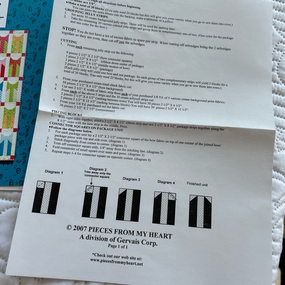 New Pieces From My Heart Quilt Pattern #351 It’s A Wrap Quilting Pattern - Picture 6 of 7